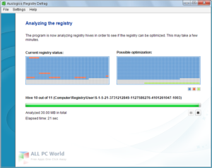 Auslogics Registry Defrag