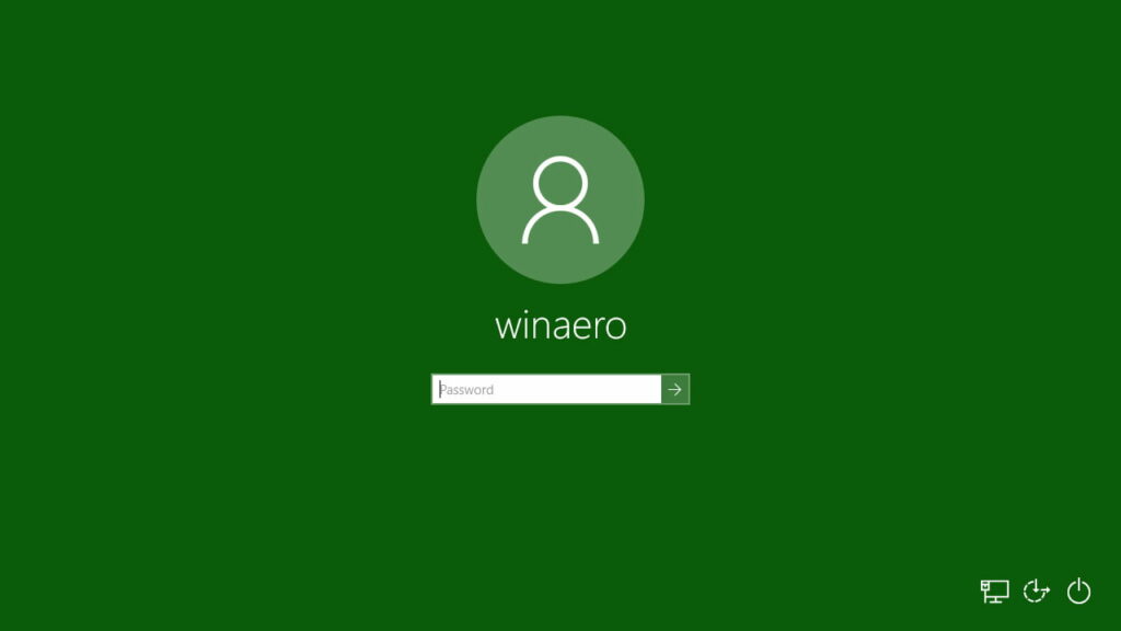 Ввод пароля Windows